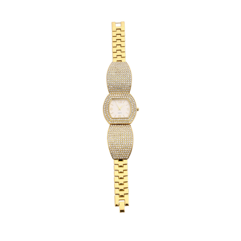 steel belt full diamond ladies quartz watch, view 5 - MRSLM