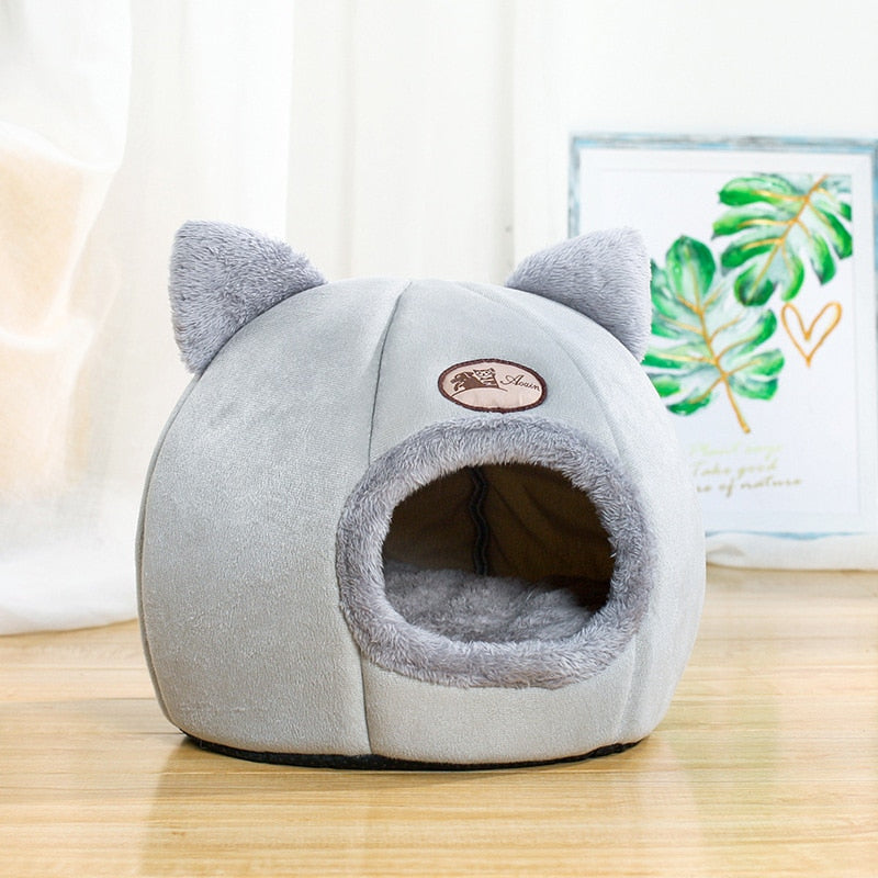 Cozy cave cat bed, view 2 - MRSLM
