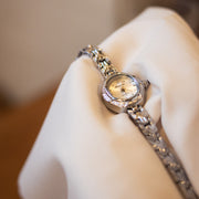 Women's small round vintage-style watch, view 3 - MRSLM
