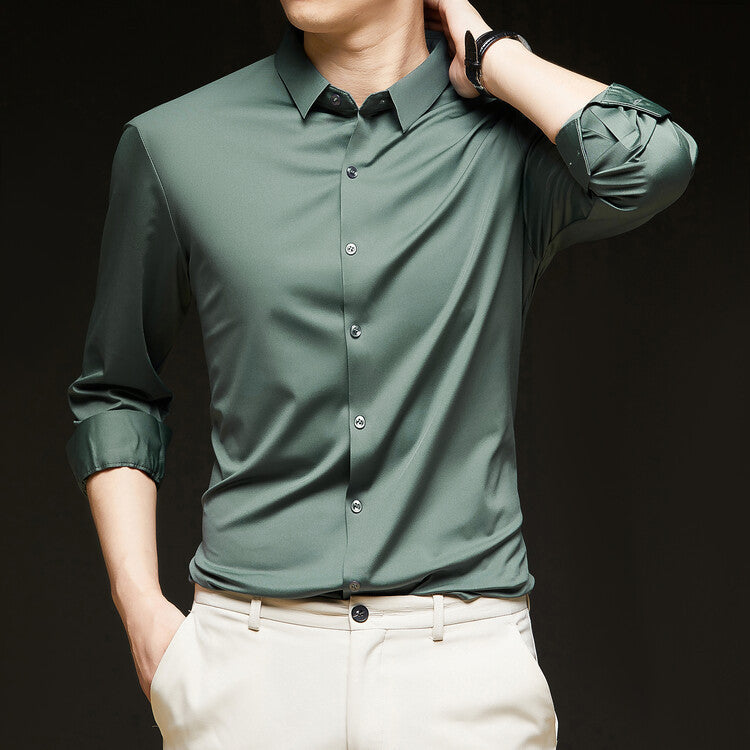 Business Formal Wear Autumn Black Casual Shirt