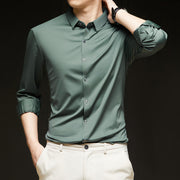 Business slim fit casual shirt, view 2 - MRSLM