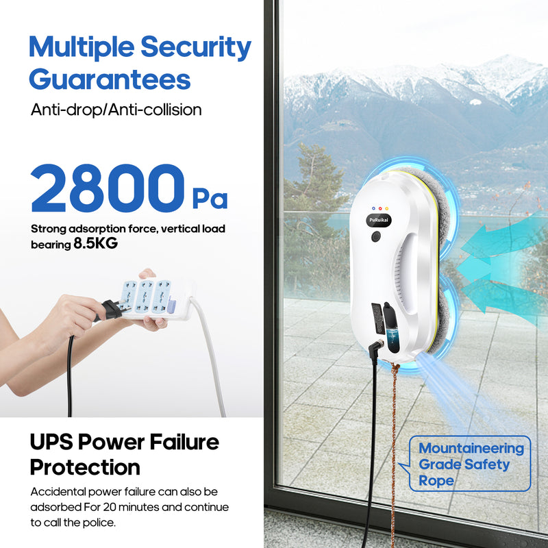 automatic window cleaning robot, view 6 - MRSLM