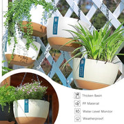hanging flower pot set, view 3 - MRSLM
