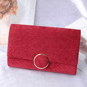velvet chain clutch bag, view 10 - MRSLM