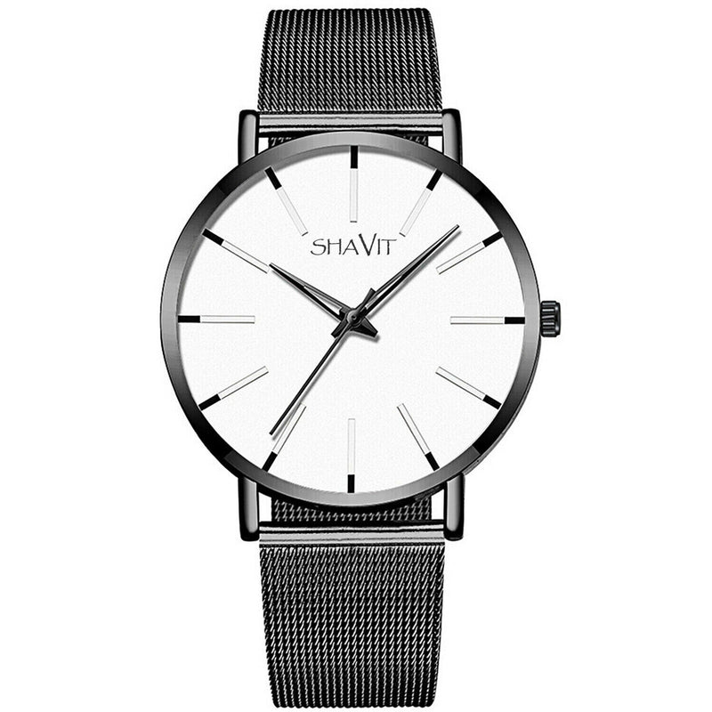 men's ultra thin quartz watch, view 4 - MRSLM