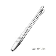 Long handle stainless steel food tongs, view 2 - MRSLM