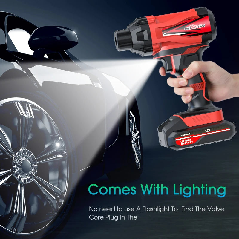 portable wireless handheld air compressor, view 5 - MRSLM