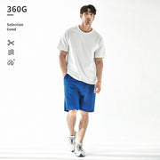Retro cotton terry sweat shorts, view 2 - MRSLM