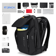 men's business travel backpack, view 3 - MRSLM