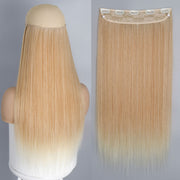 synthetic long straight clip-in hair extensions, view 16 - MRSLM