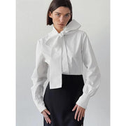 lace bow blouse, view 2 - MRSLM