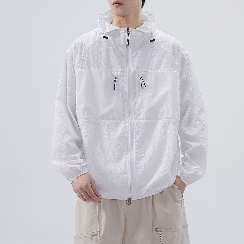 men's loose ice silk coat, view 2 - MRSLM