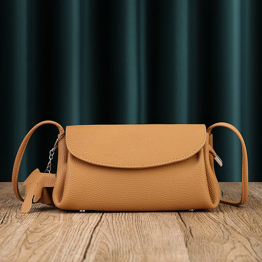 soft cowhide pleated crossbody bag - MRSLM