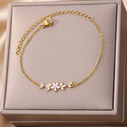 flower charm bracelet, view 7 - MRSLM