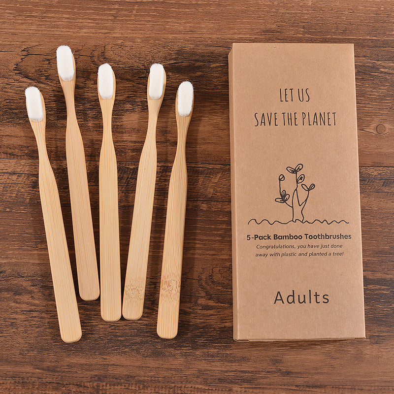 ultra fine soft bamboo toothbrushes, view 6 - MRSLM