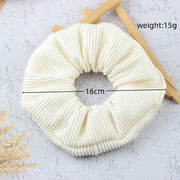 oversized pleated striped scrunchie, view 13 - MRSLM