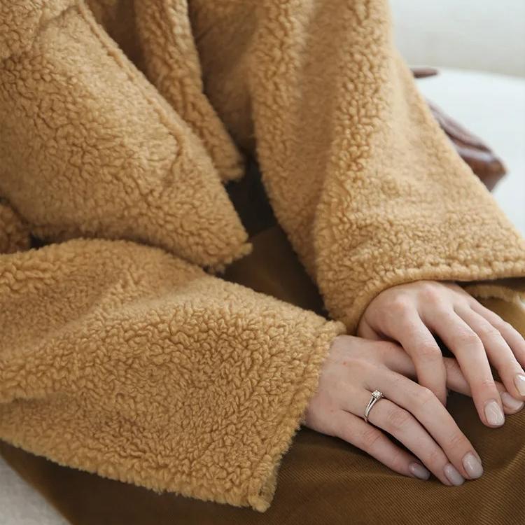 faux fur women's winter coat, view 6 - MRSLM