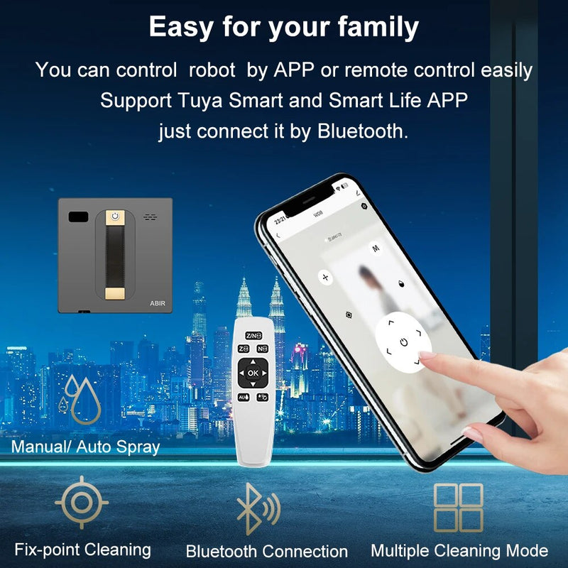 Smart robot window vacuum cleaner, view 7 - MRSLM