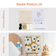 DIY punch needle flower embroidery kit, view 6 - MRSLM