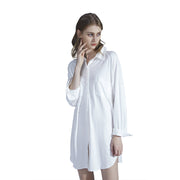 women's loose rayon cardigan nightdress, view 10 - MRSLM