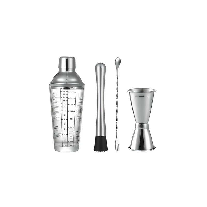 cocktail shaker set with measuring scale, view 4 - MRSLM