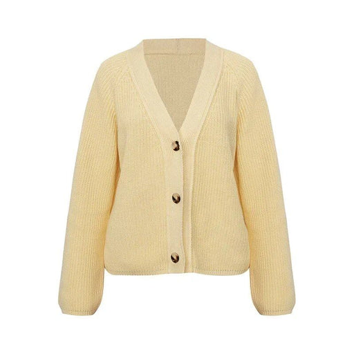 v-neck knitted cardigan, view 3 - MRSLM