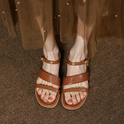 Retro women's leather sandals, view 5 - MRSLM