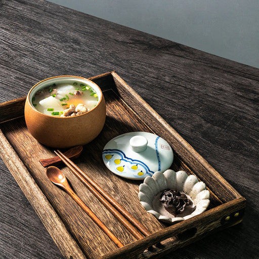 household ceramic bowl with lid - MRSLM