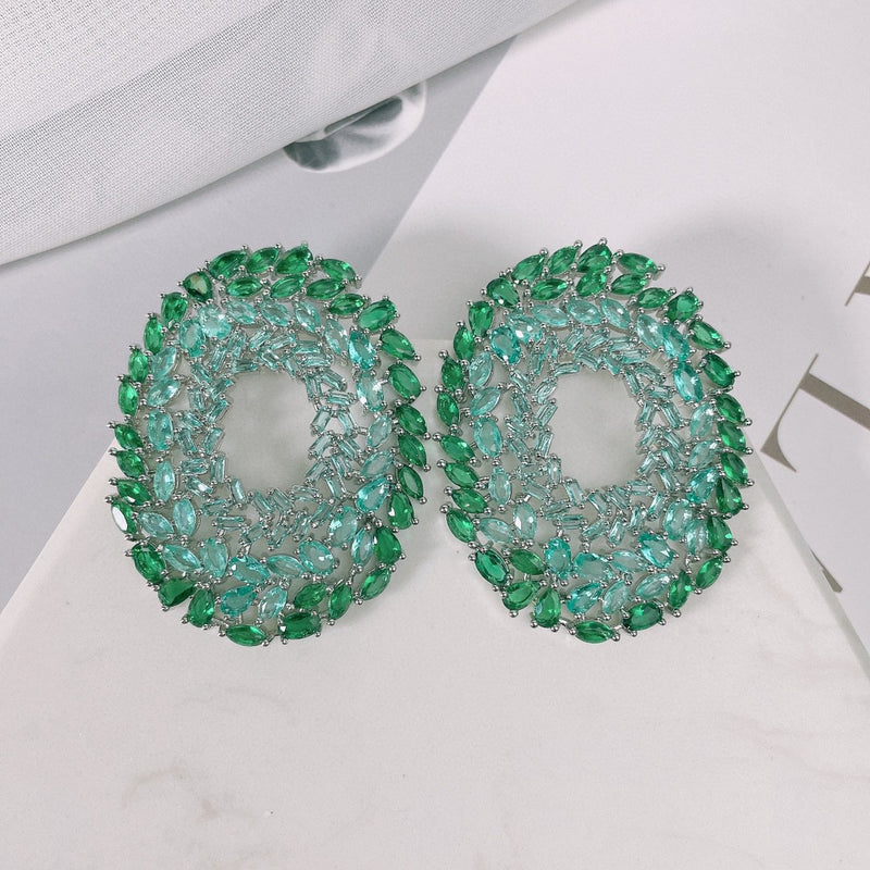 Micro Inlaid Zircon Earrings