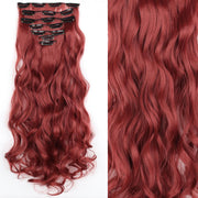 long wavy ombre clip-in hair extensions, view 16 - MRSLM