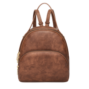 Women's PVC leather backpack, view 3 - MRSLM