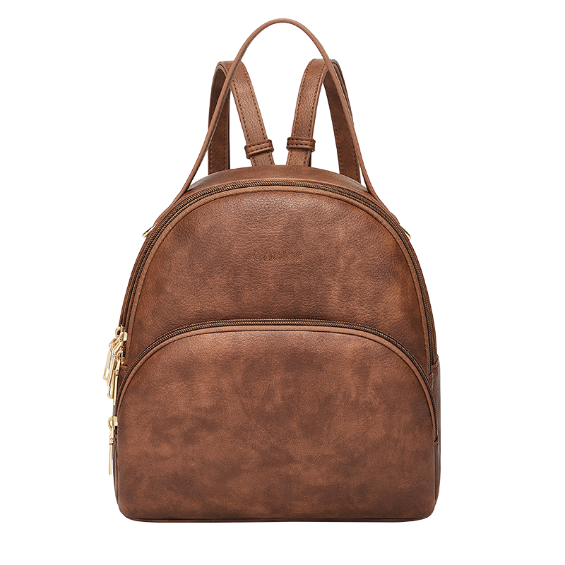 Women's PVC leather backpack, view 3 - MRSLM
