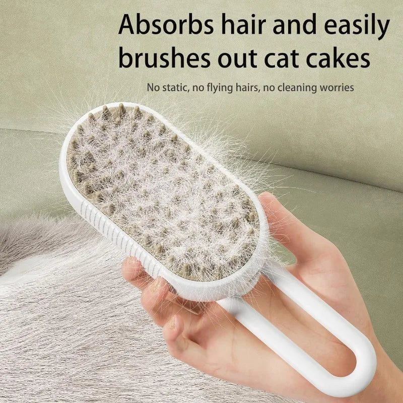 pet grooming steam brush, view 5 - MRSLM