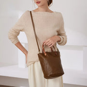 Retro vegetable tanned leather handbag, view 8 - MRSLM