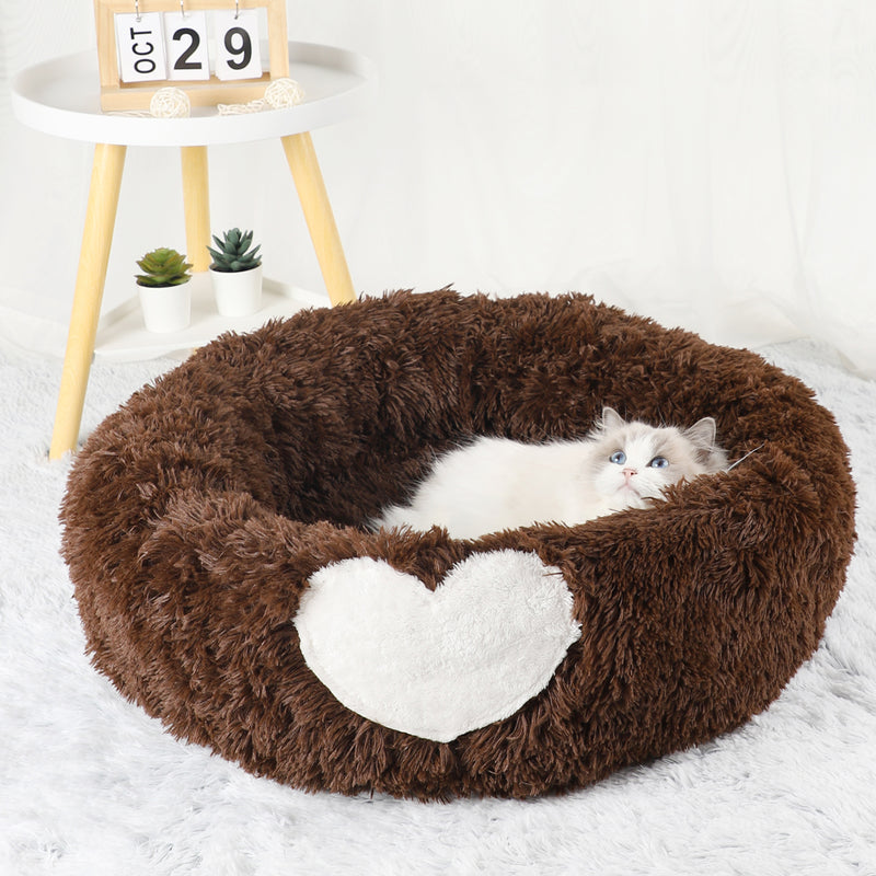 cozy clamshell cat bed, view 3 - MRSLM