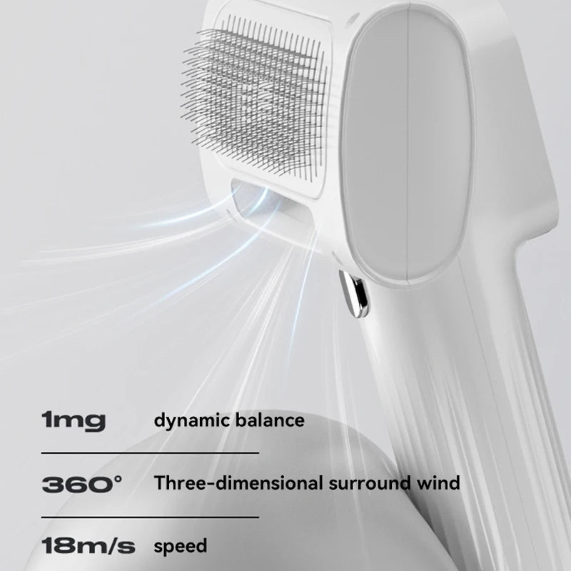 pet hair dryer and grooming comb, view 3 - MRSLM