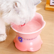 elevated gradient ceramic pet bowl, view 10 - MRSLM