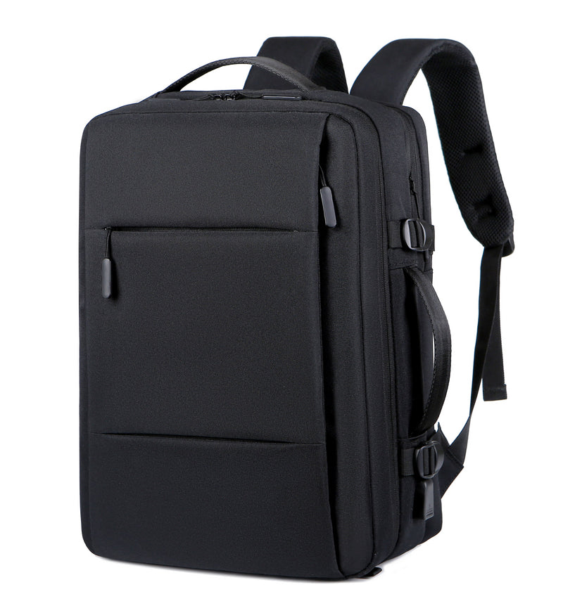 expandable travel backpack with usb port, view 2 - MRSLM