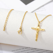 gothic cross pendant necklace, view 7 - MRSLM