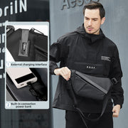 men's single shoulder messenger bag, view 5 - MRSLM