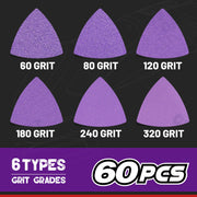 Zirconia triangle sanding paper set, view 7 - MRSLM