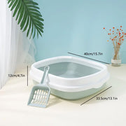semi-closed cat litter box, view 2 - MRSLM