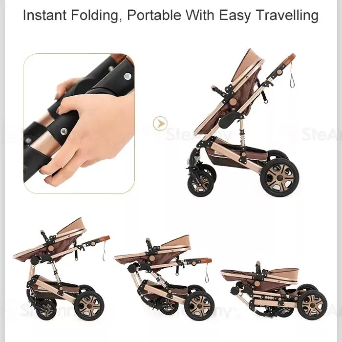5-in-1 foldable baby stroller, view 11 - MRSLM