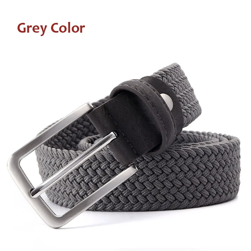 men's elastic braided stretch belt, view 25 - MRSLM