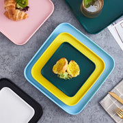 6-piece square ceramic dinnerware set, view 8 - MRSLM