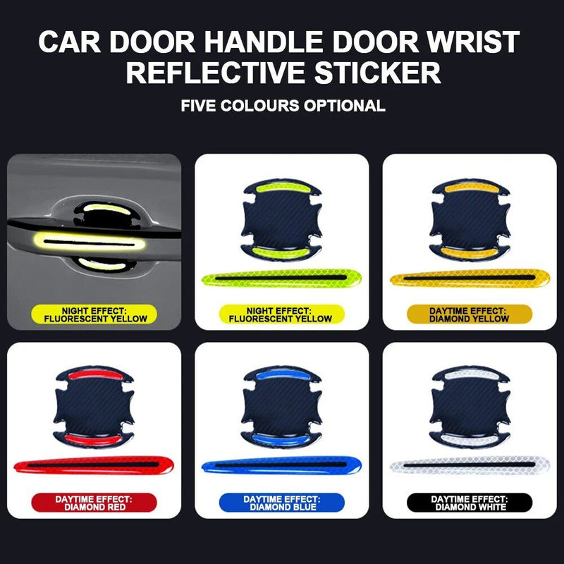 Carbon fiber car door handle protector stickers, view 10 - MRSLM