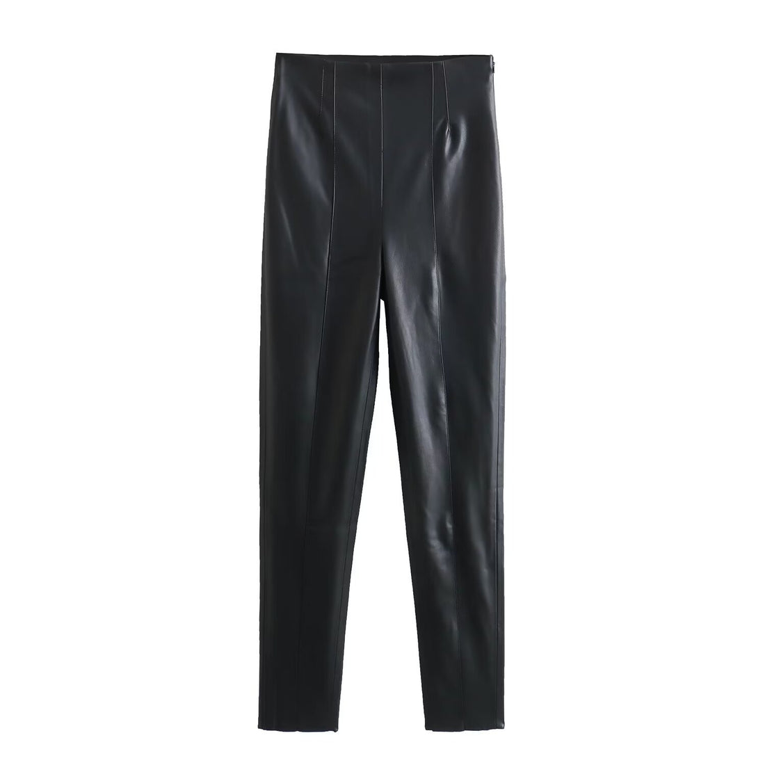 High Waist Slimming Skinny Faux Leather Pants Women