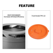 1L heat exchanger camping pot, view 7 - MRSLM