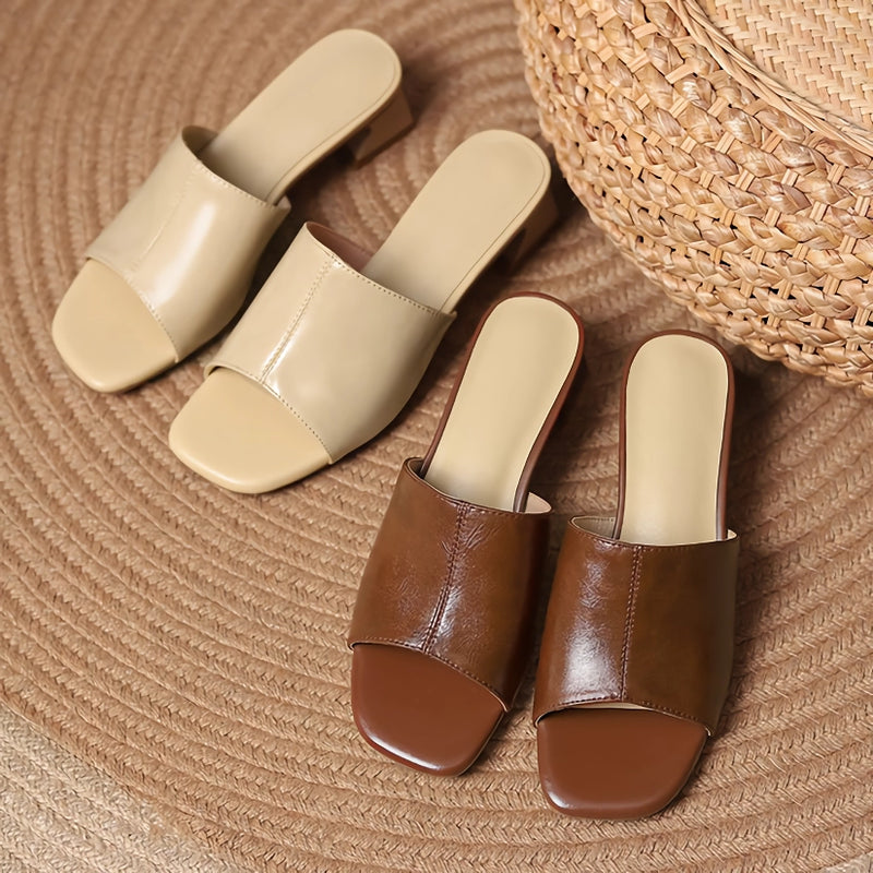 thick heel open toe sandals for women, view 7 - MRSLM