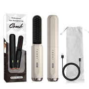 cordless beard and hair straightener brush, view 3 - MRSLM